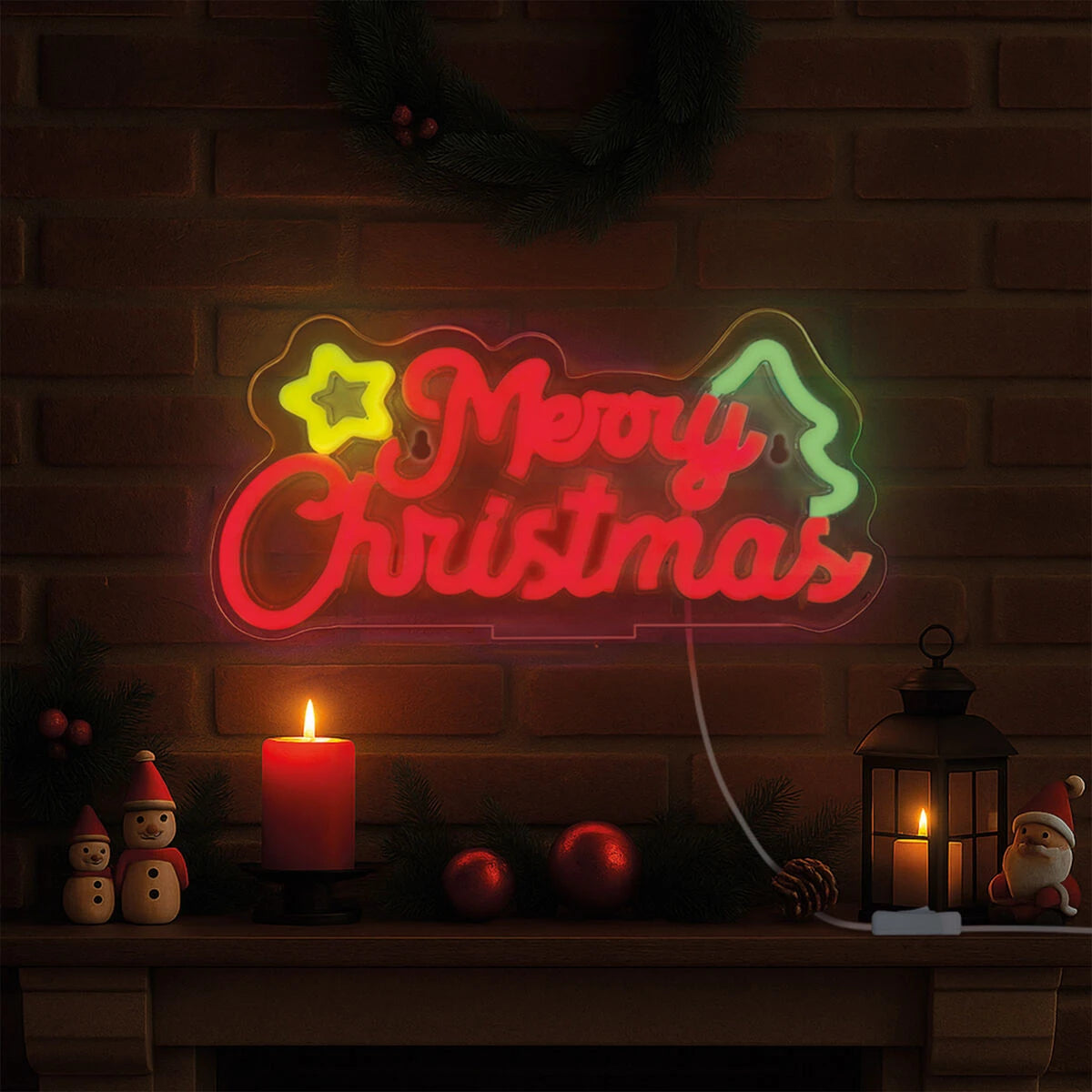 Legami - Merry Noel Noel LED Neon-Schild - Es ist ein Schild