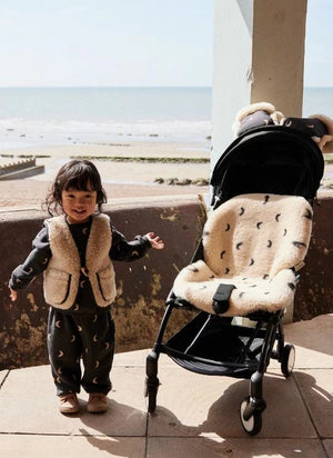BINIBAMBA - Lammfell für Kinderwagen und Babytragen - Binibamba x Organic Zoo | Moon