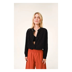 Sacrécoeur - Ella Carta Bluse | Schwarz
