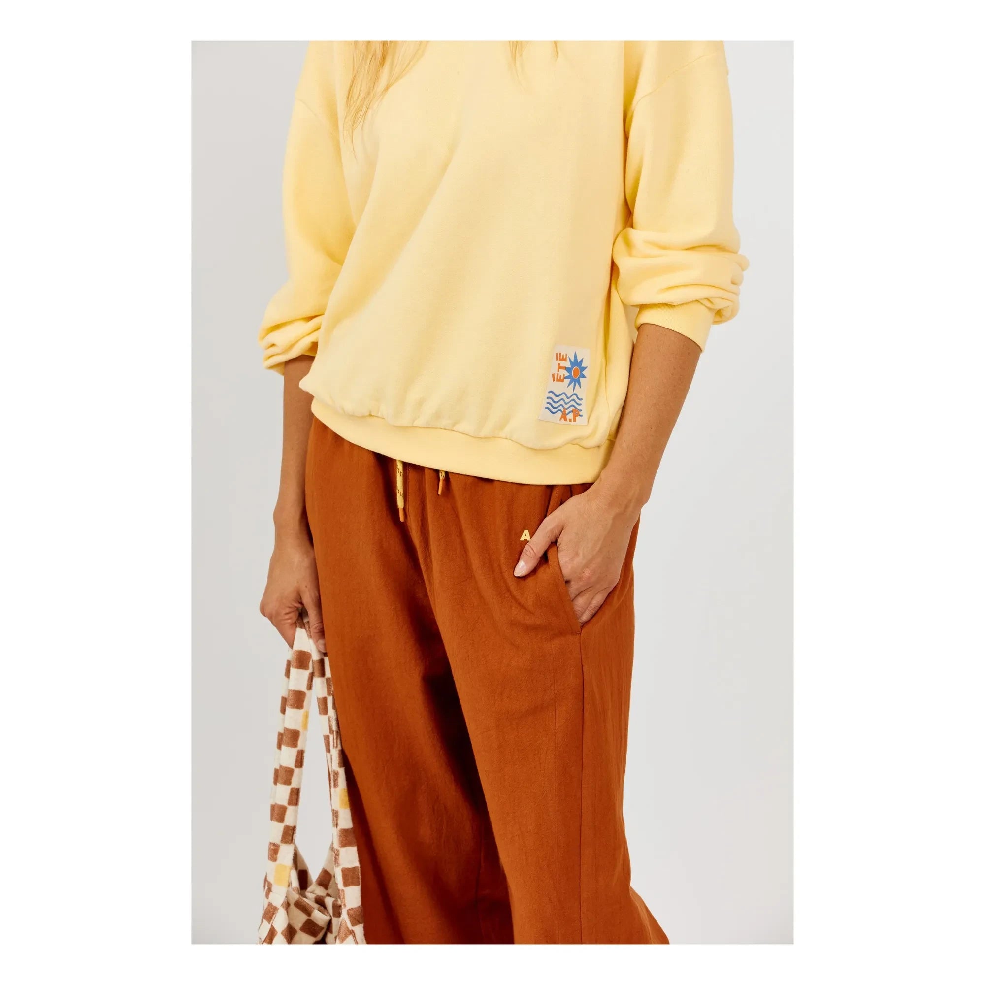 a.p - Bio-Baumwoll-Sweat-Patch | Gelb