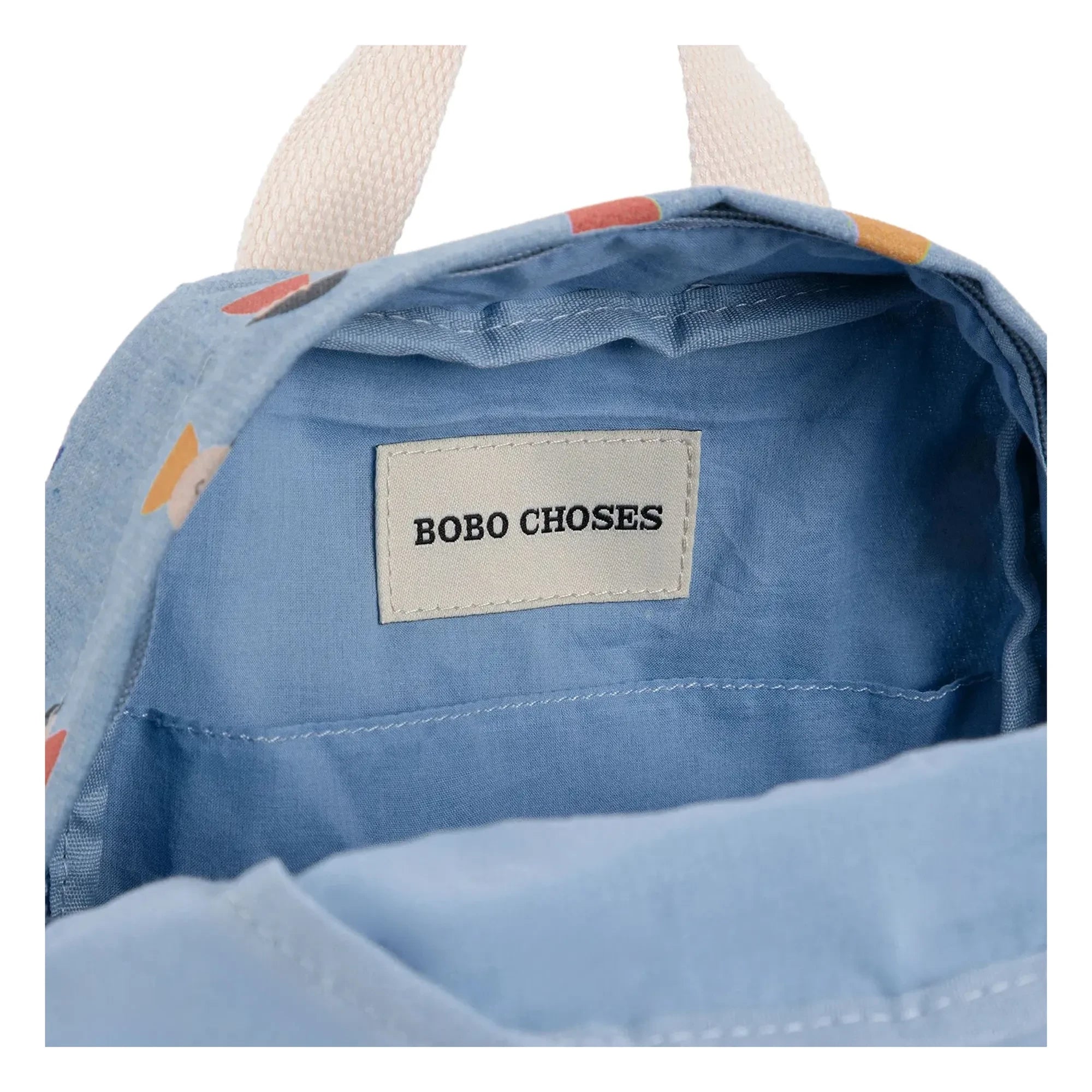 Bobo Choses - Bio-Baumwoll-Rucksack mit Strichfigur | Jeansblau