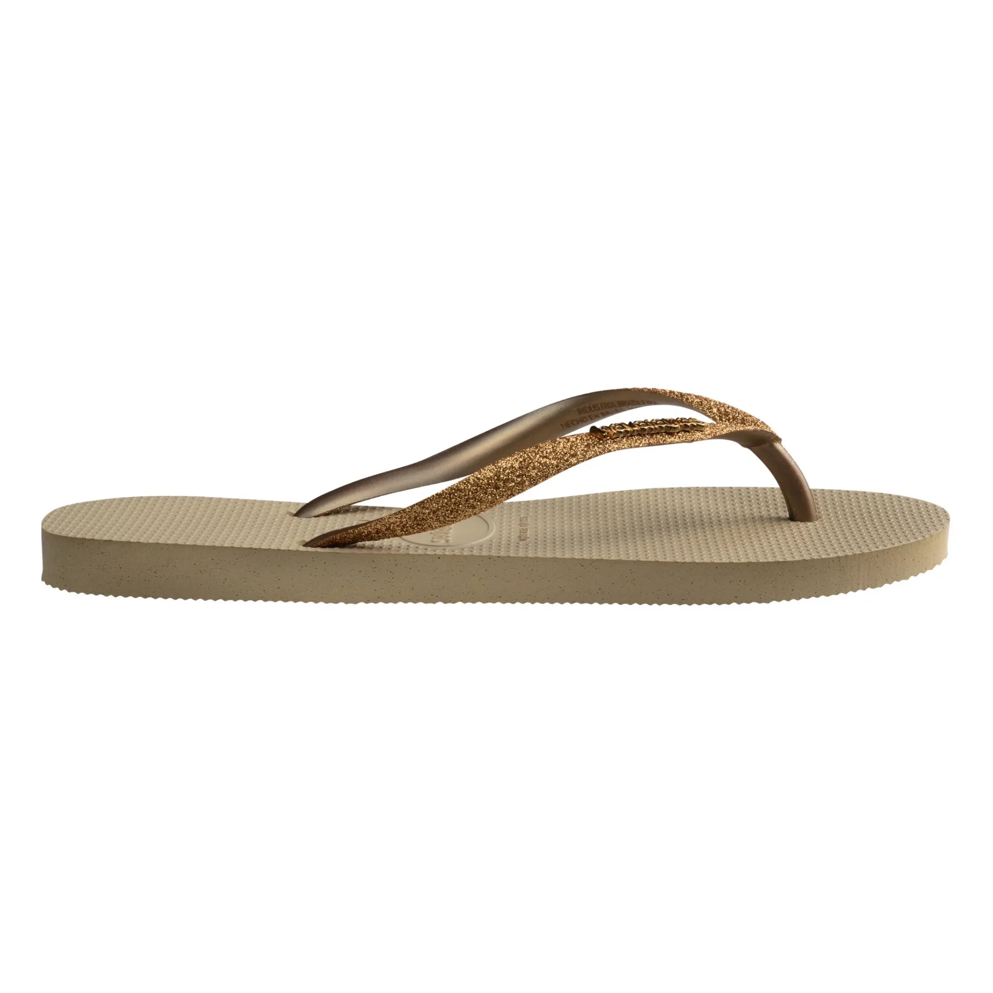 Havaianas - Zehentrenner mit schmalen Glitzerriemen | Oder
