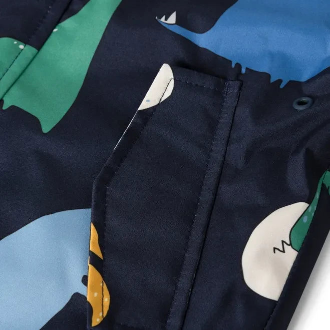 Liewood - Manu Dinosaurs Regenbekleidungs-Set Hergestellt aus recycelten Fasern | Dunkelblau