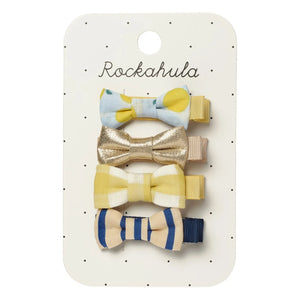 Rockahula Kids - 4er-Set Zitronen-Schleifen-Haarklammern | Gelb