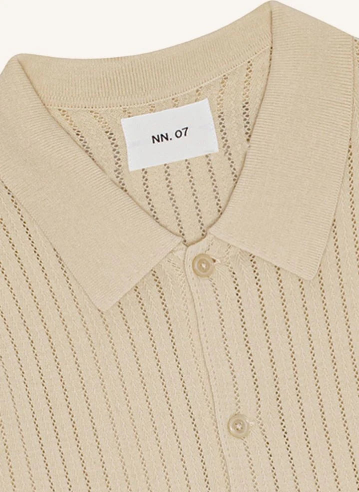 NN.07 - Troels File Polo-Shirt 6561 | Ecru
