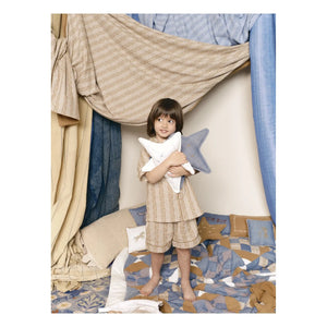 Editions Aimable - Ferdinand yıldız yastık | Ivory Gauze