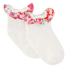 Tartine et Chocolat - Liberty Rüschen-Socken | Zuckerrosa