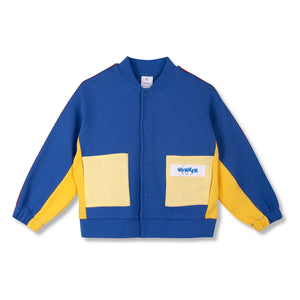 Wynken - Bio-Baumwolle Kontrast Bomberjacke | Dunkelblau