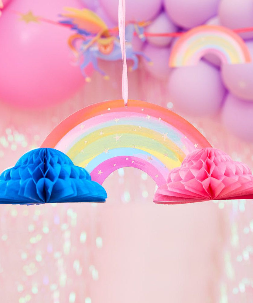 Party Pieces - Unicorn 5li Parti Asma Süsleri-Dinossi