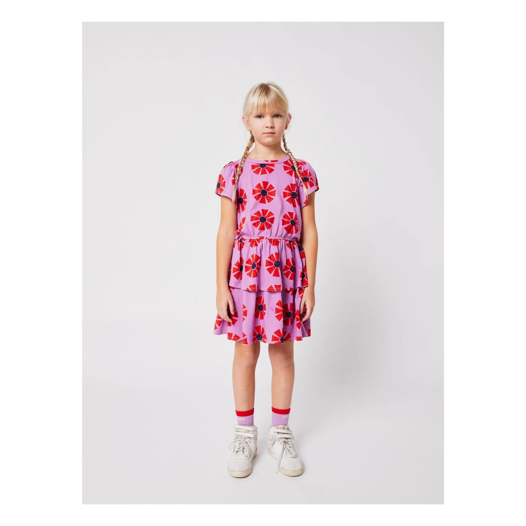 Bobo Choses - Kaleidoskop Kleid aus Bio-Baumwolle | Flieder