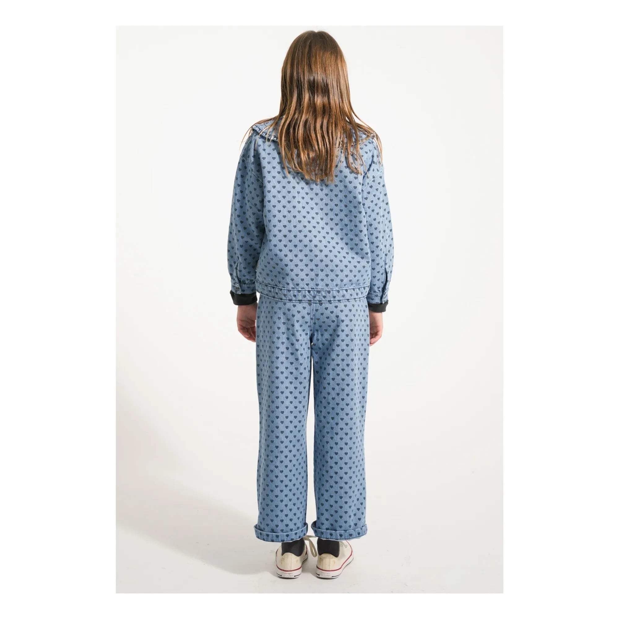 Piupiuchick - Claudine Jeansjacke mit Herzkragen | Hellblau
