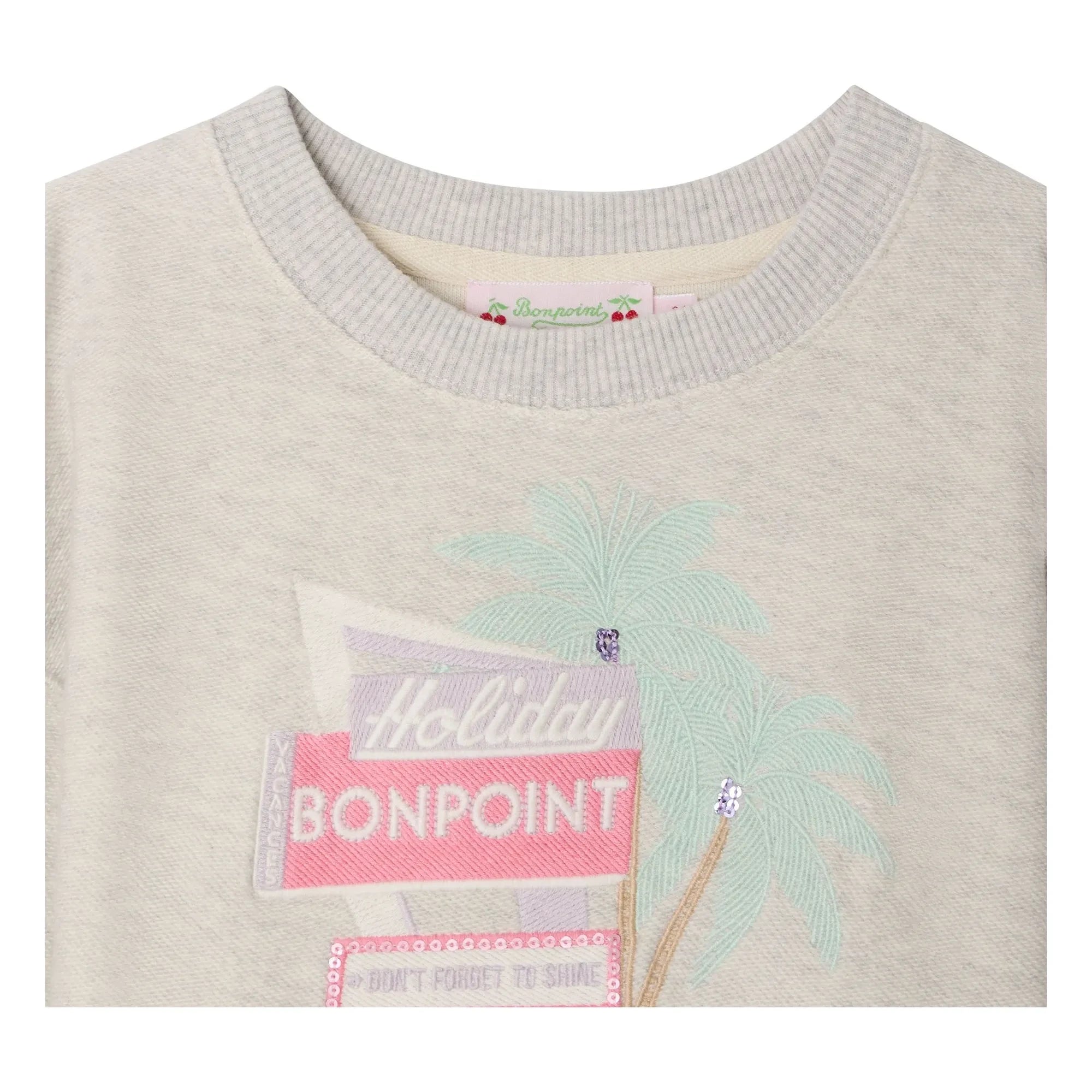 Bonpoint - Tayla Sweatshirt aus Bio-Baumwolle | Heather grey