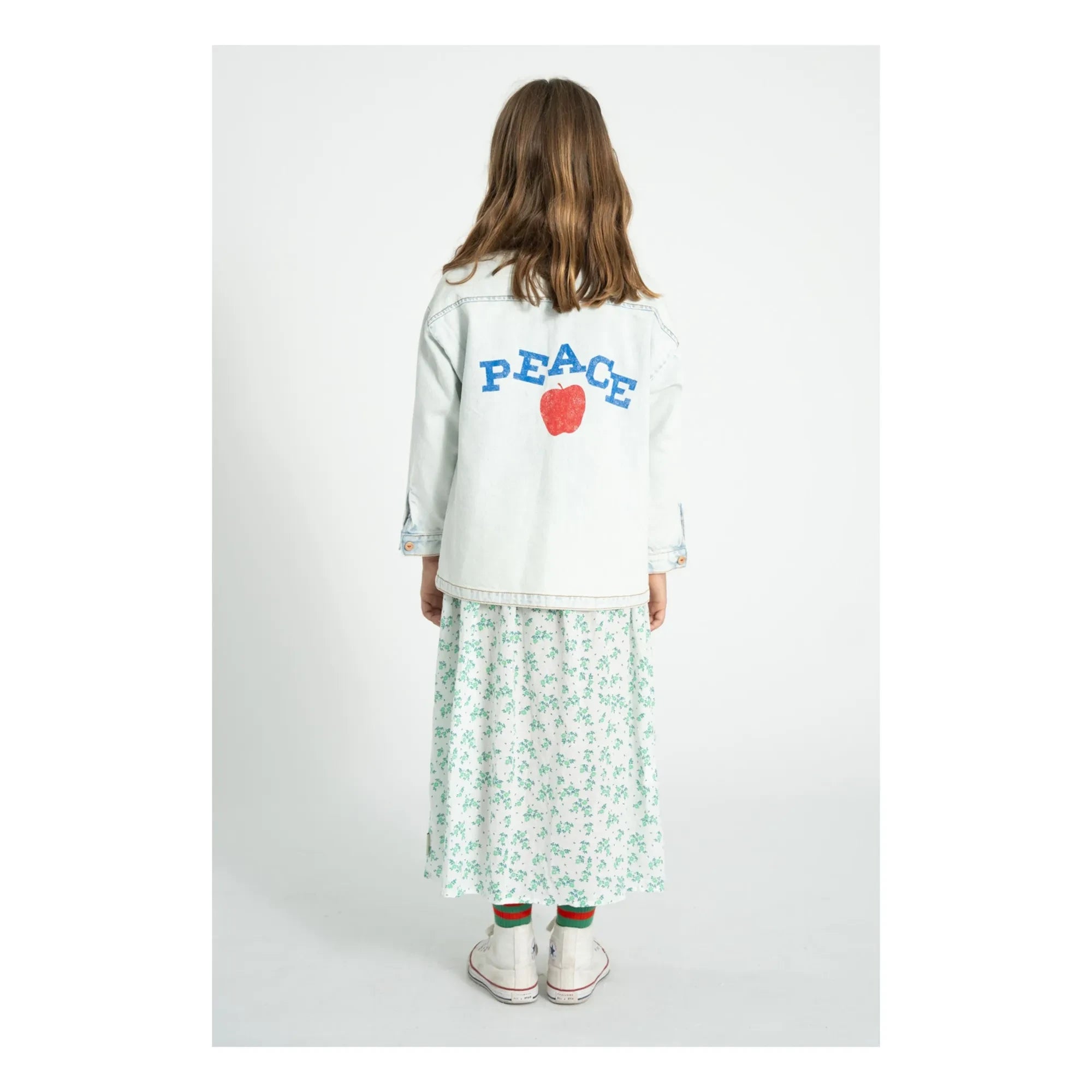 Piupiuchick - Denim Peace Jacke | Gewaschenes Blau