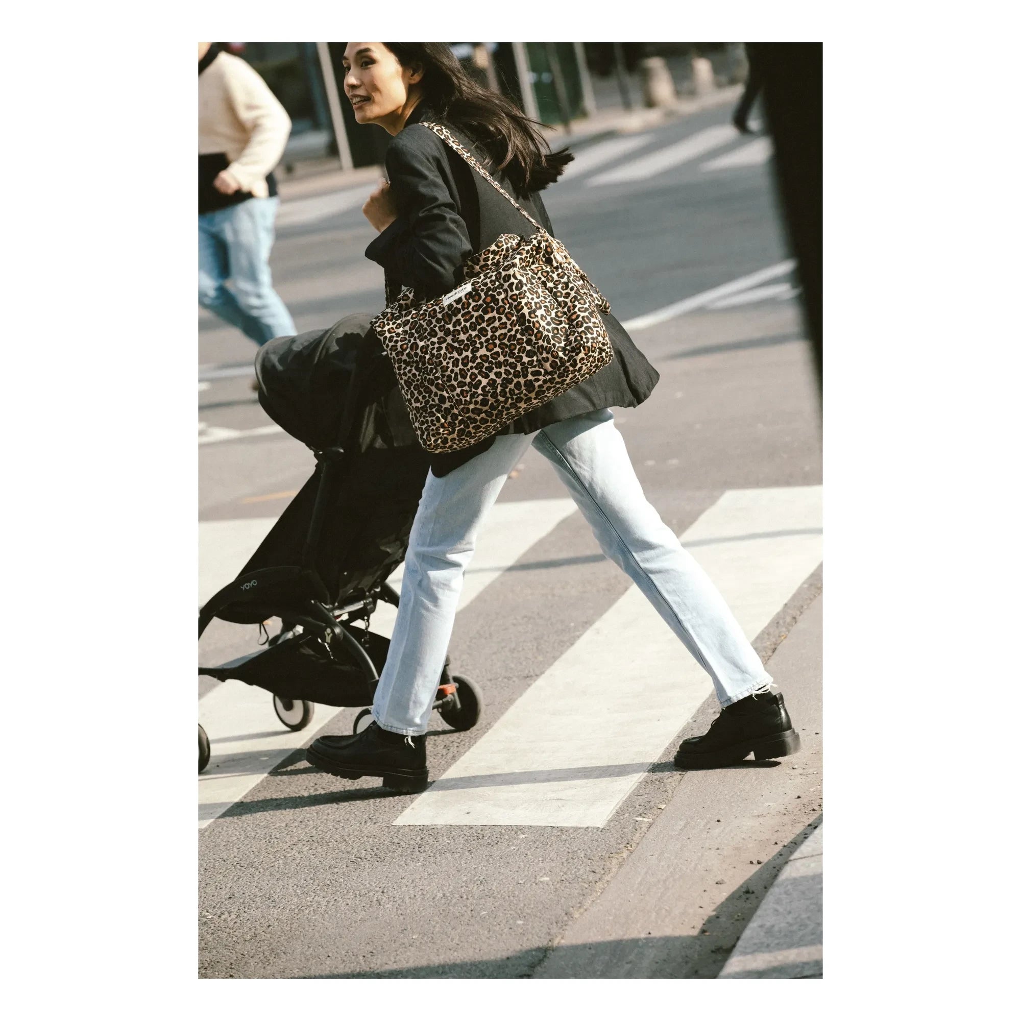 rivedroite - Darcy Leopar Wickeltasche