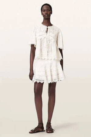 AllSaints pamuklu kadın bluz LILLITH