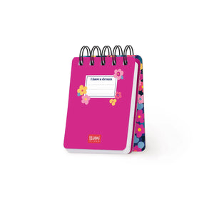 Legami - Çizgili Sert Kapaklı Resimli Defter - Çiçekler - Spiralli