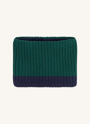 Petit Bateau - Zweifarbiger Choker aus Bio-Baumwolle | Grün