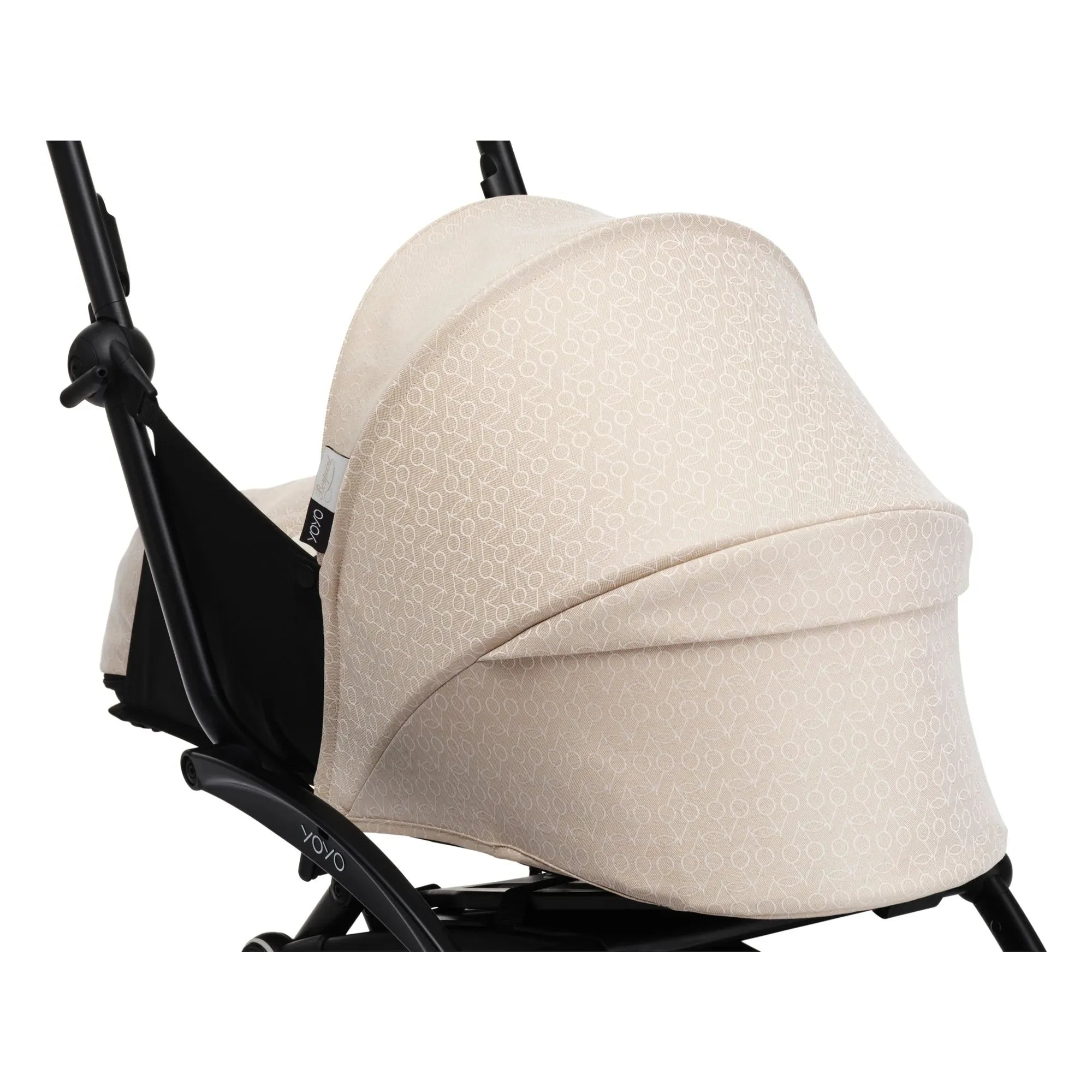 Stokke® - YOYO³ Bonpoint 0+ Neugeborenen-Kinderwagen Schwarzes Gestell | Beige