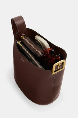Coach kadın deri crossbody çanta Bleecker Bucket Bag 21