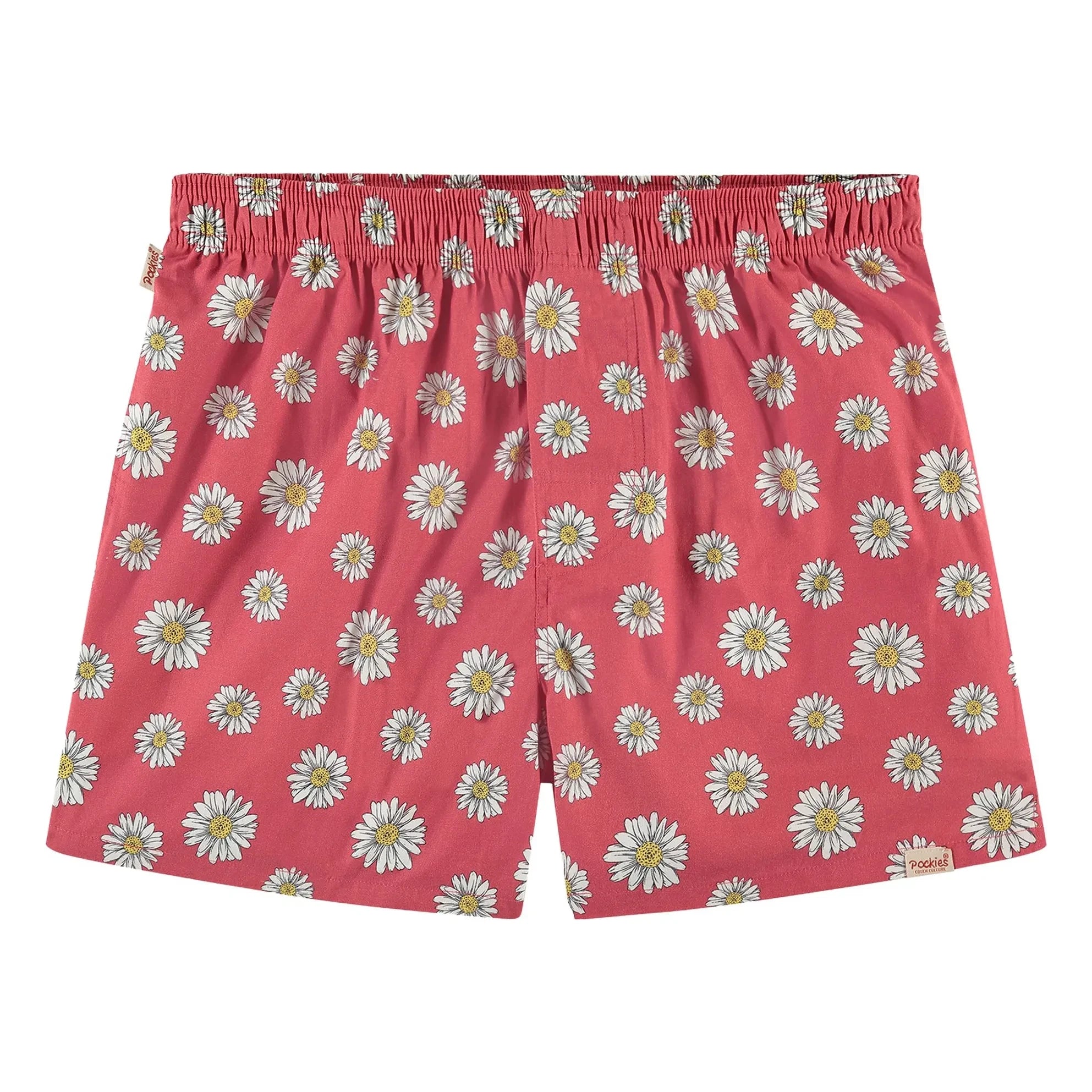 Pockies - Boxershorts mit roten Blumen | Rot