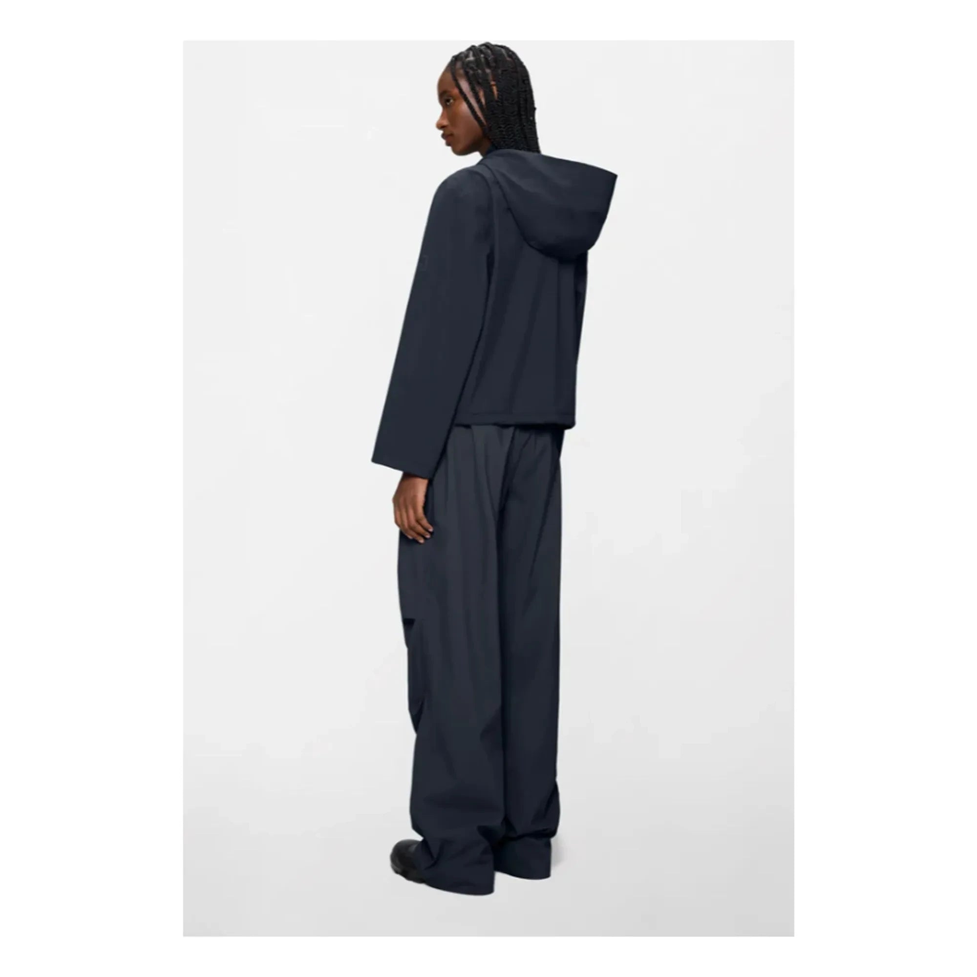 Rains - Suva Hardshell Short Drawstring Jacket W3 | Navy
