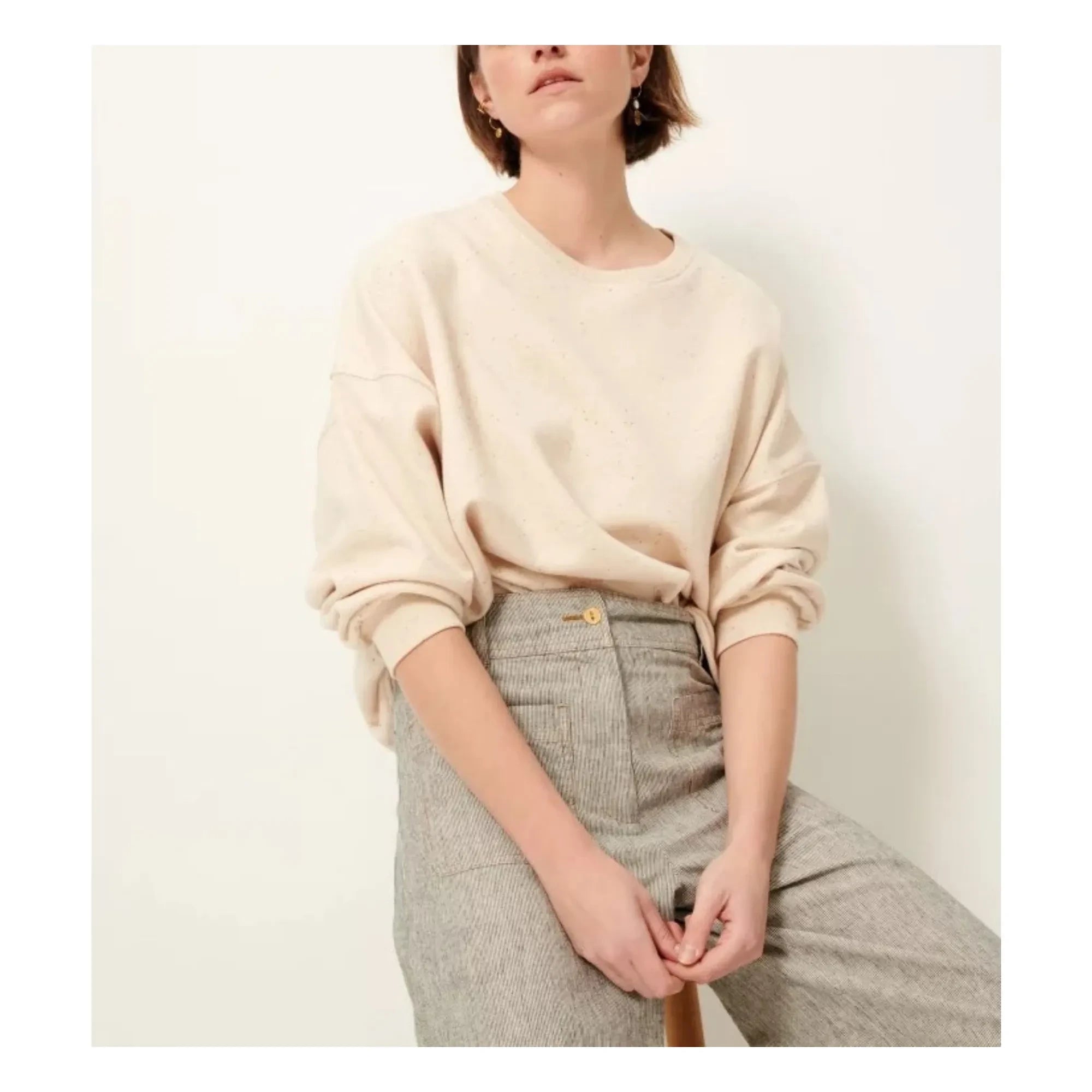 Sessùn – Oversize-Sweatshirt Chebbi | Ecru