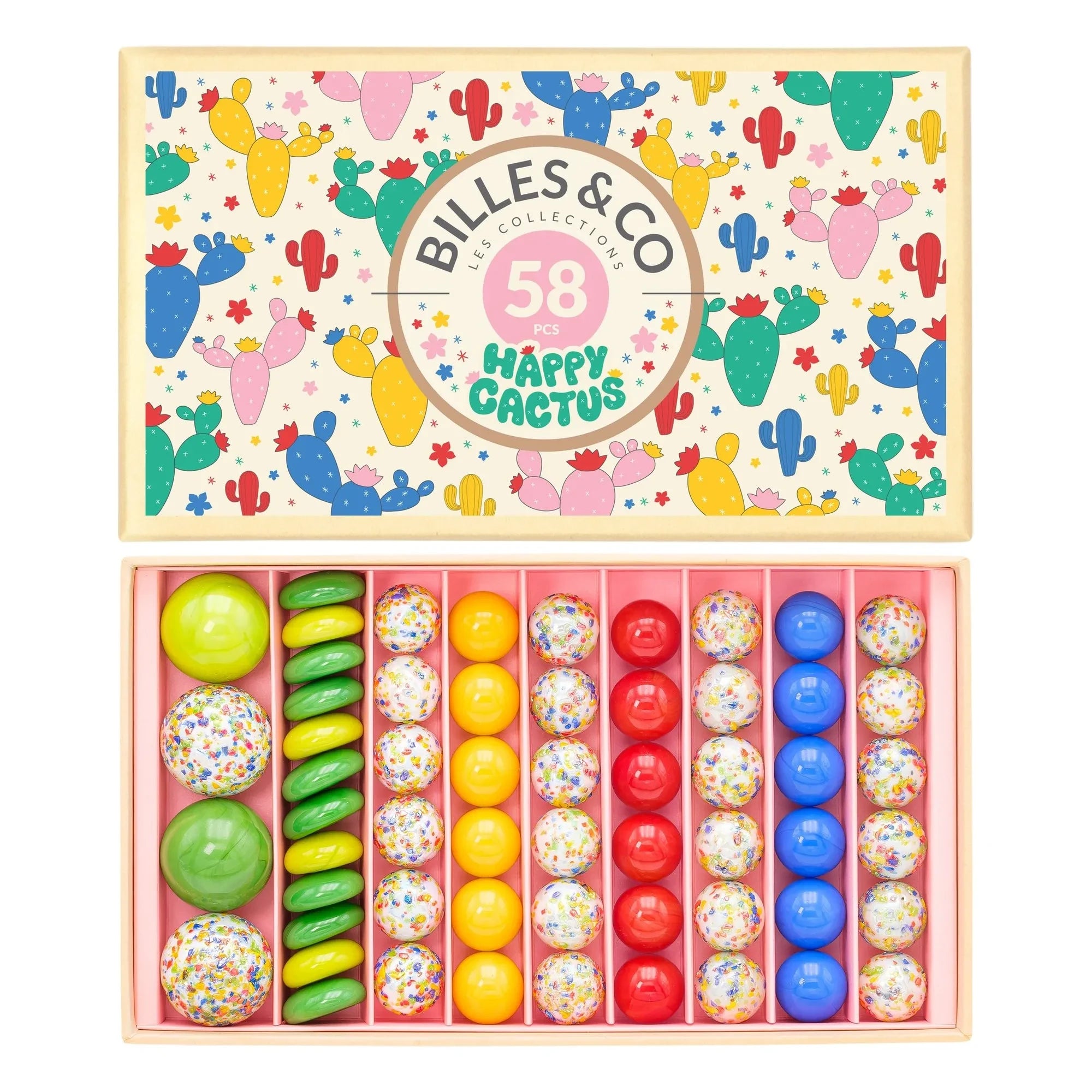 Billes & Co – Set mit 58 Kaktusbällen