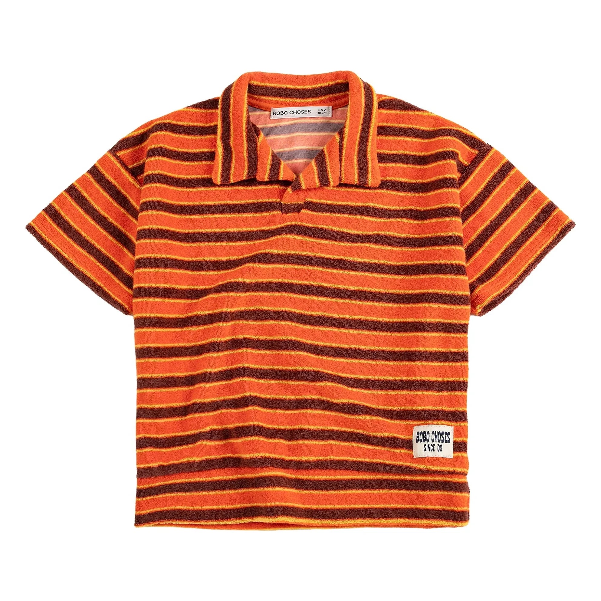 Bobo Choses - Gestreiftes Frottee-Polo | Orange
