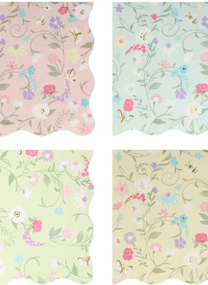 Meri Meri - Ladurée Papierservietten mit kleinem Blumenmuster - 16er-Set