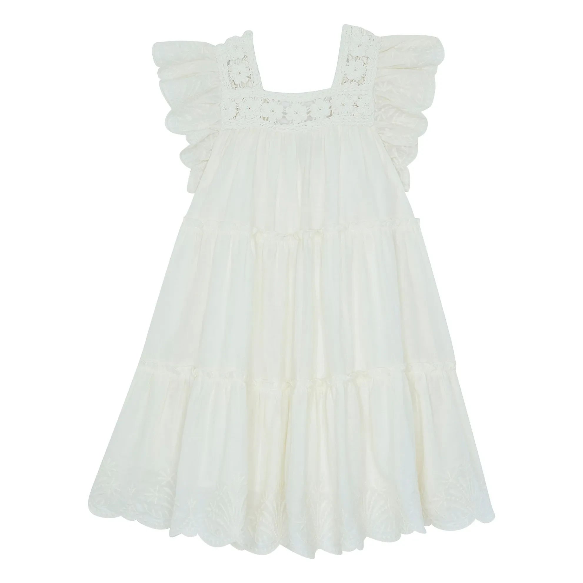 Bonton - Nereide Häkelkleid | Ecru