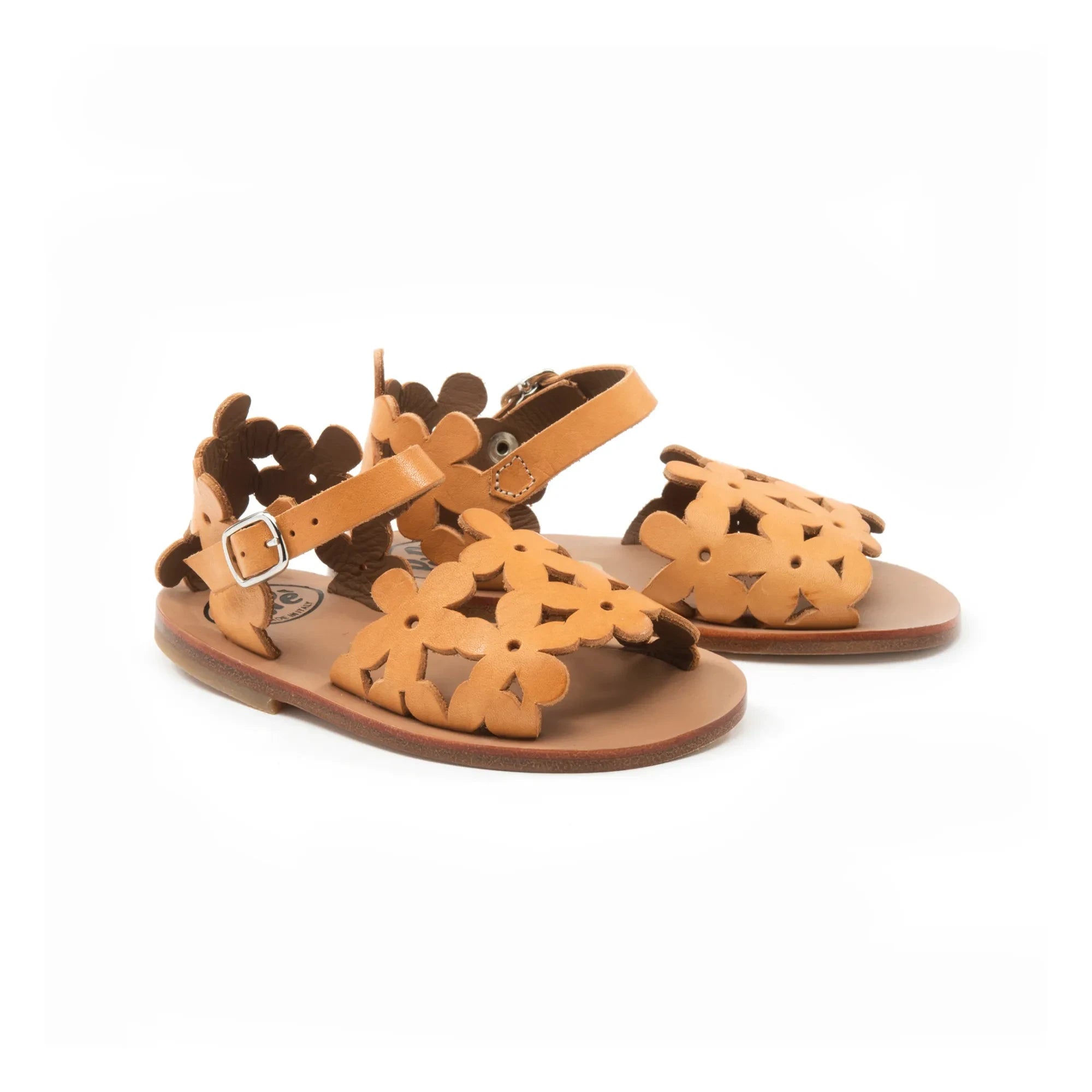 Pèpè - Flower Sandaletler | Kahverengi