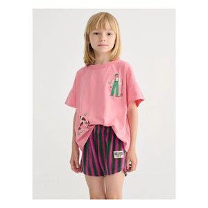 Bobo Choses - Farm T-shirt Organik pamuk | Pembe