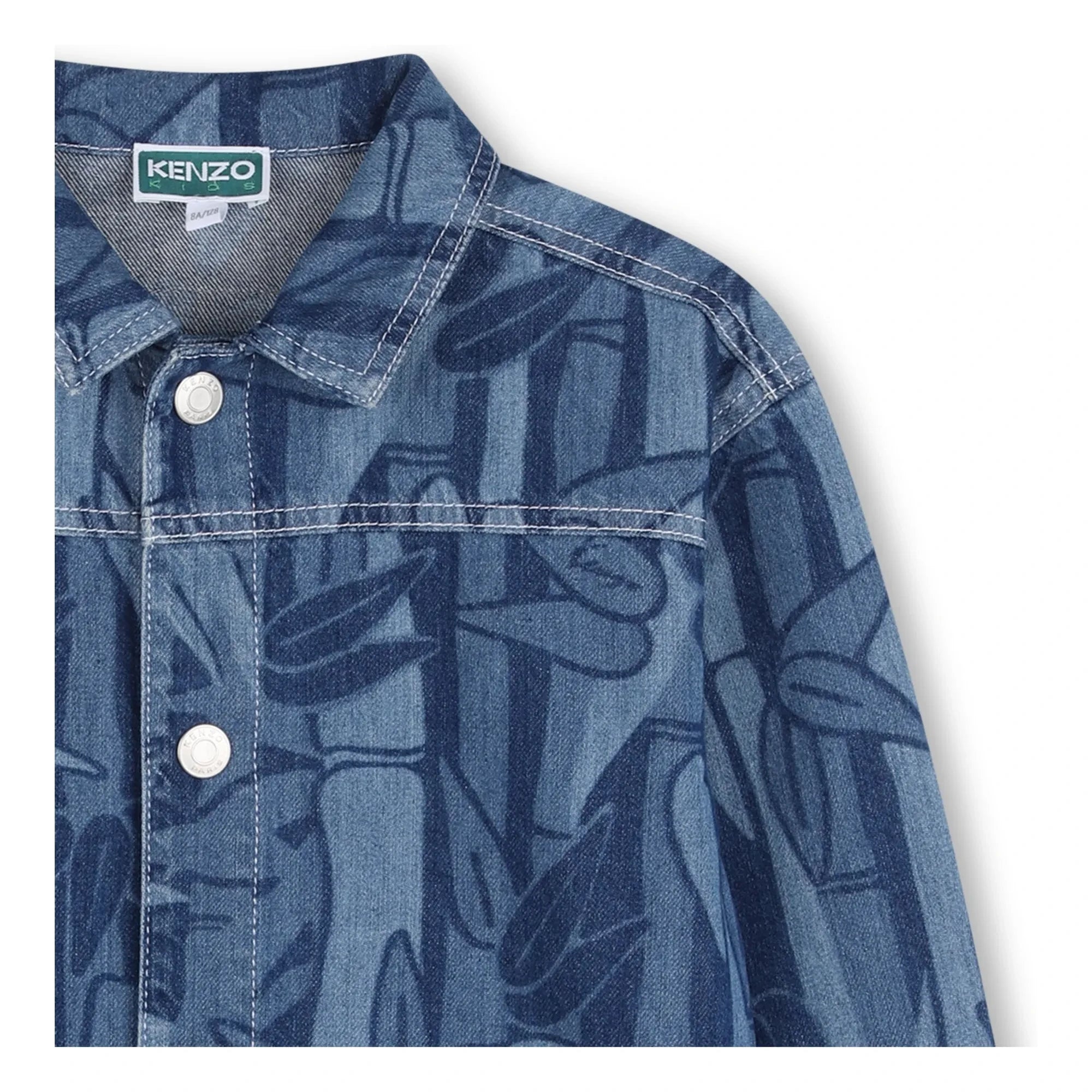 Kenzo - Eden Jungle Bamboo Denim Jacke | Blau