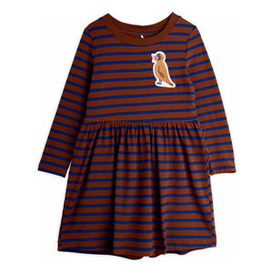 Mini Rodini - Bio-Baumwoll-Vogelkleid | Braun