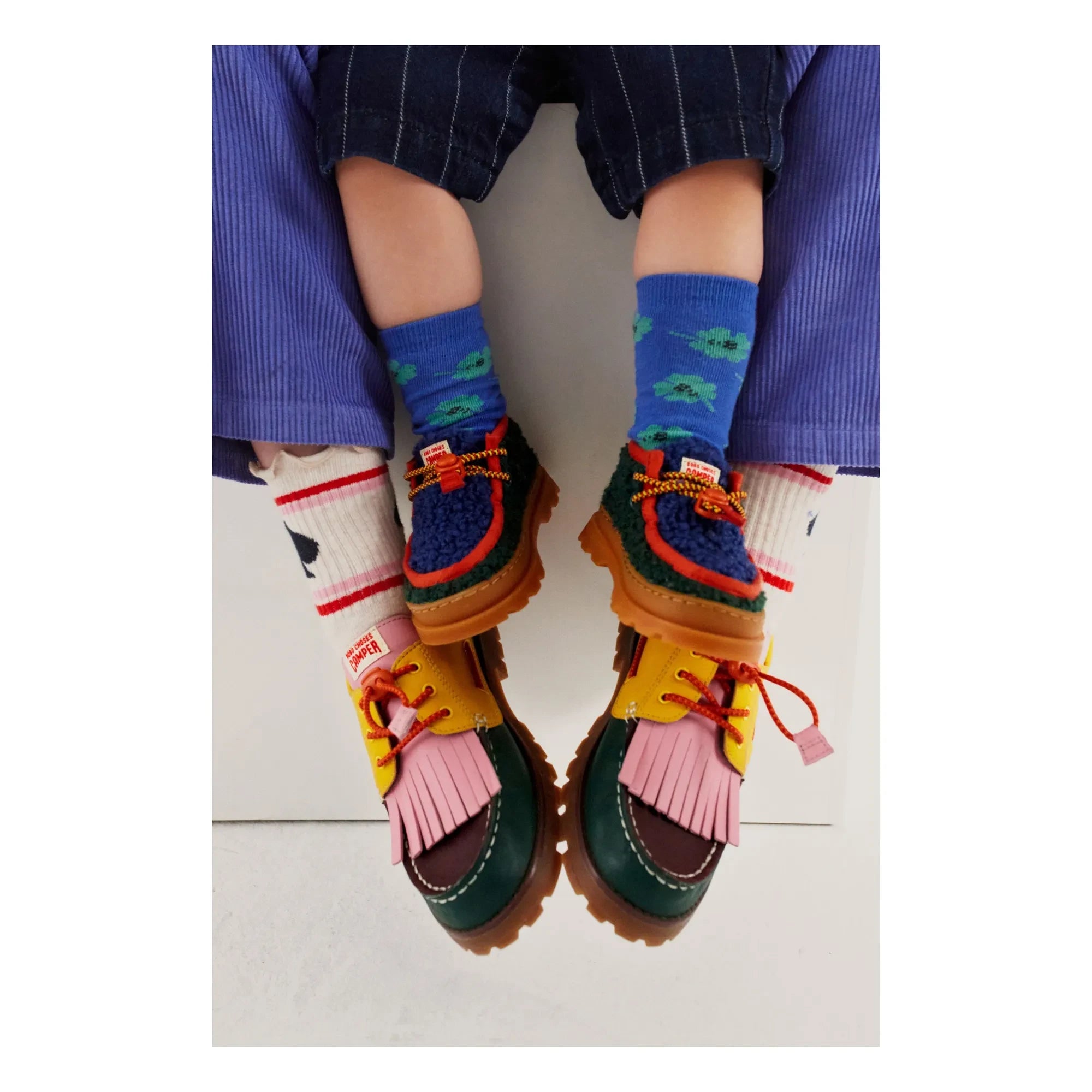 Bobo Choses - Wallabee Sherpa Tarzı Derby Ayakkabılar - Bobo Choses x Camper | Yeşil