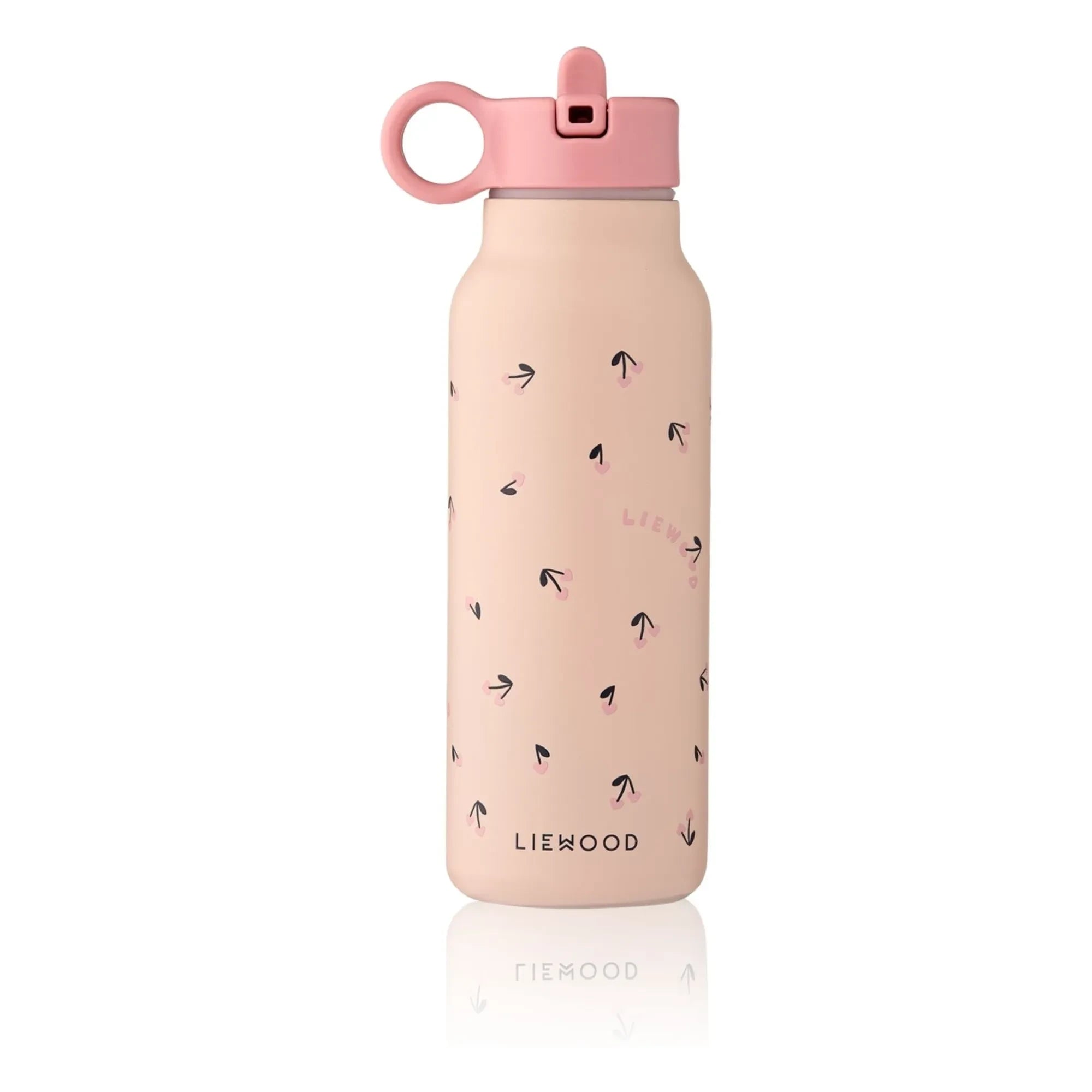 Liewood - Falk Su Şişesi - 350 ml | Mini Cherry heart/ Rosey
