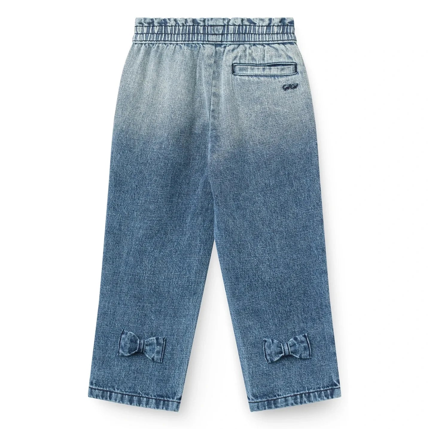 Copenhagen Colors - Jeans-Block-Spray aus Bio-Baumwolle mit Schleifen-Detail | Blau