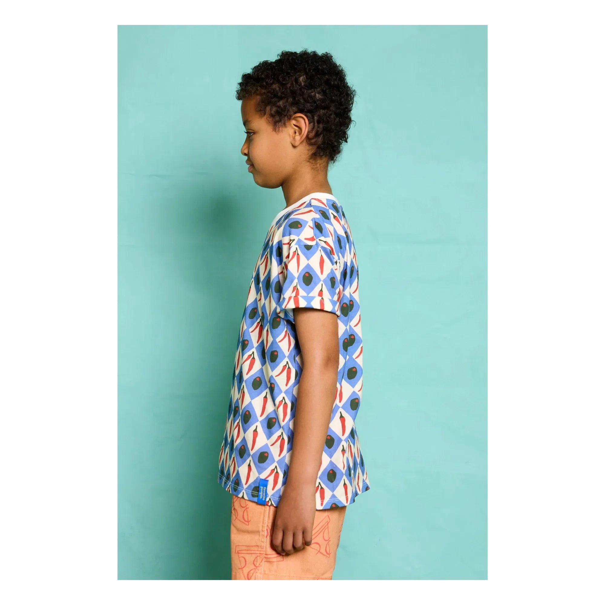Favorite People - Oliva Peppers T-Shirt | Blau