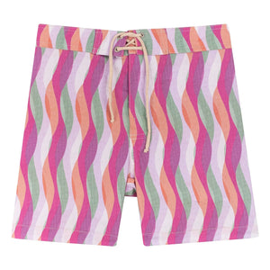 My First Cantê - Luca Abstrakte Badeshorts | Rosa