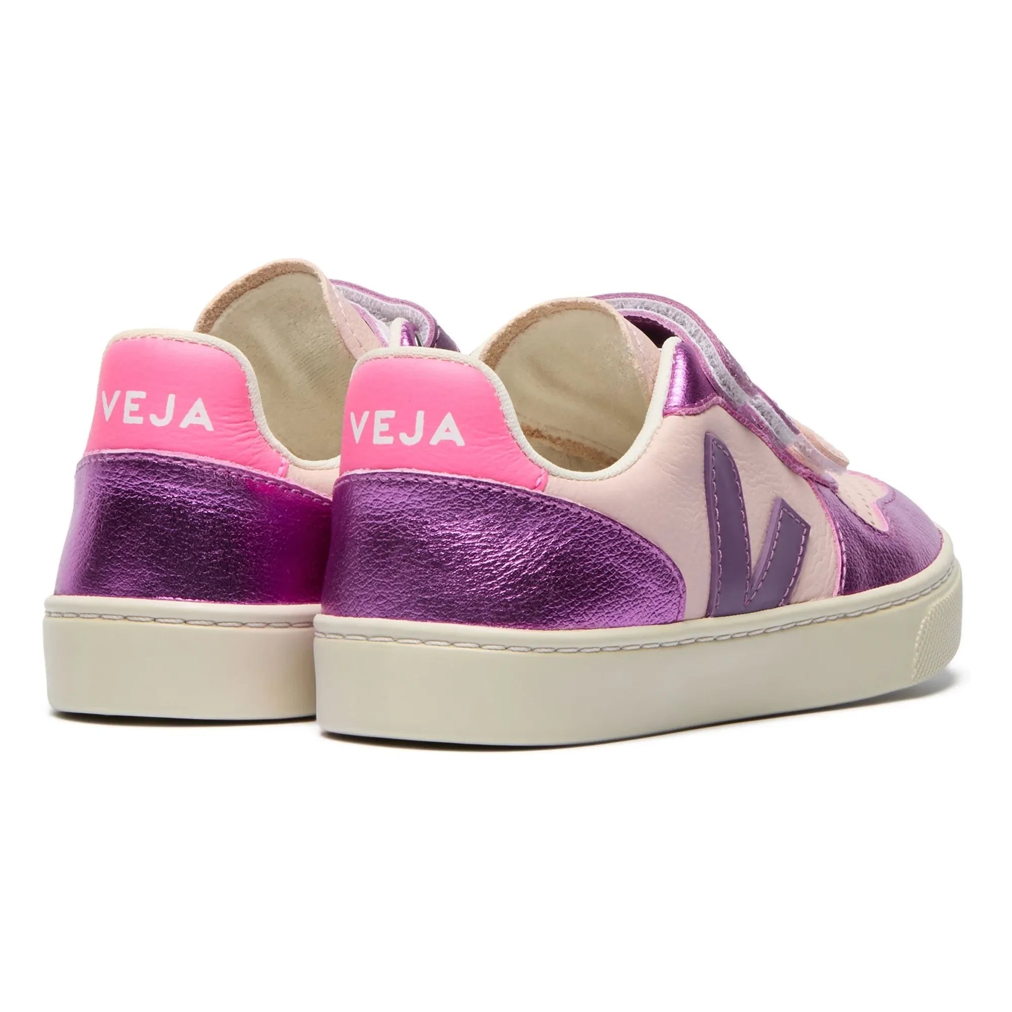 Veja - V-10 Leder Kratzer Sneaker O.T. | Lila