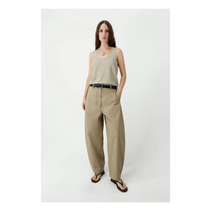 Cordera - Leinen-Baumwoll-Ballonhose | Camel