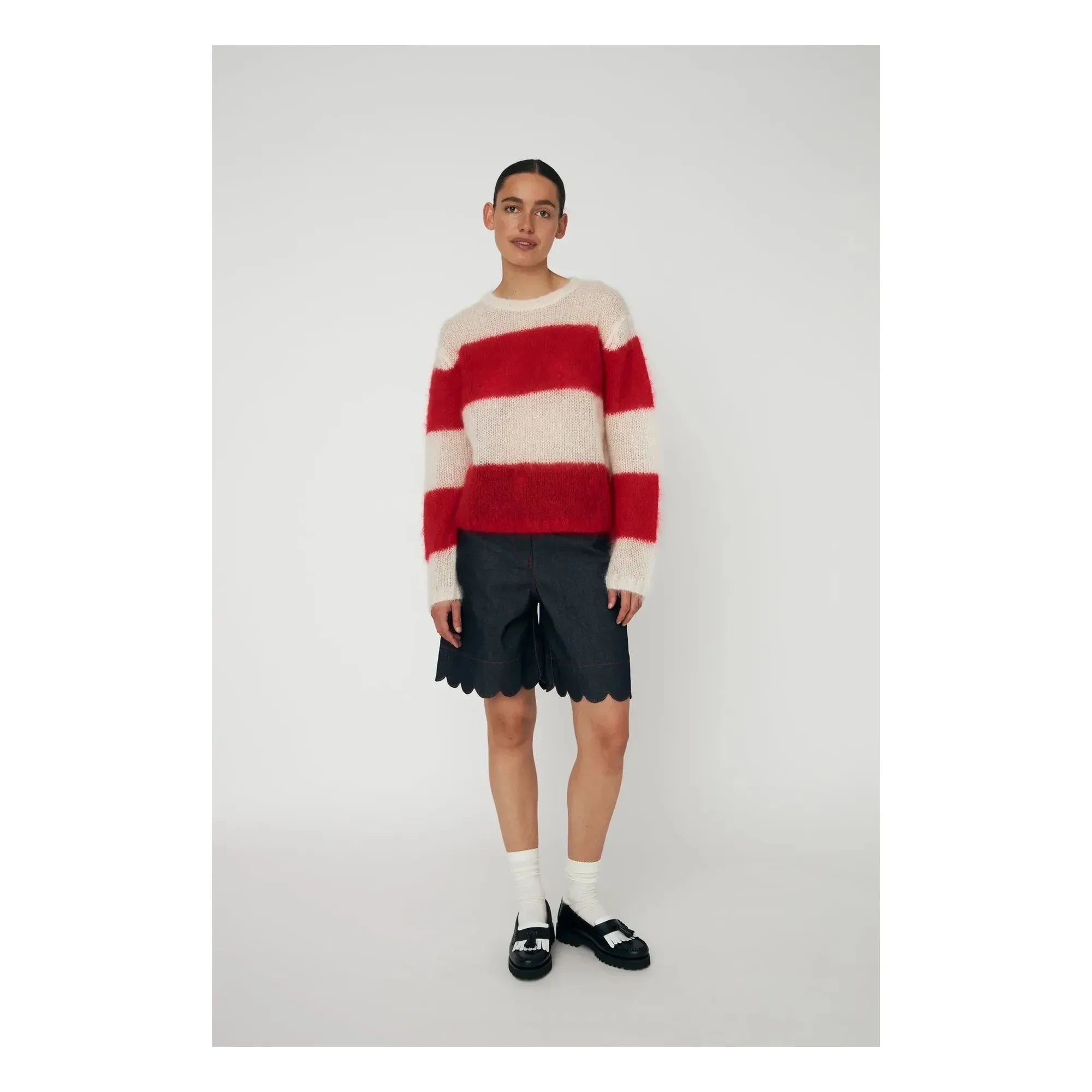 Stella Nova - Besetzte Baumwollshorts | Dunkelblau