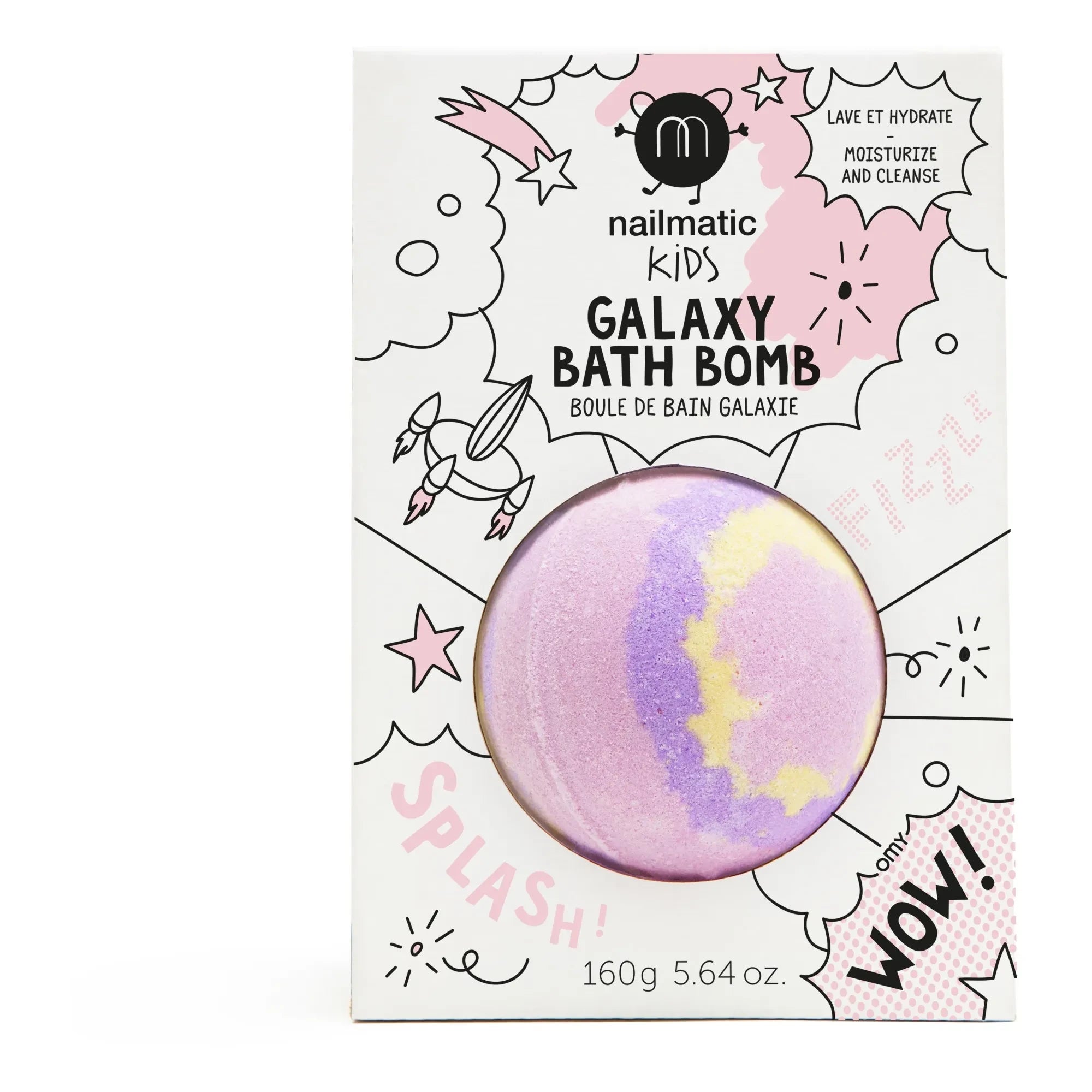 Nailmatic Kids – Super Nova Badebombe – 160 g | Pink
