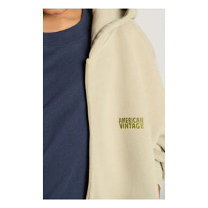 American Vintage - Izubird Kapuzenjacke mit Reißverschluss | Hellgrau