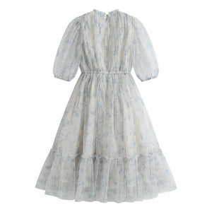 C'era Una Volta - Donna Fleurie Kleid | Graublau