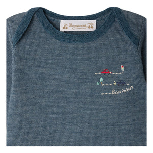 Bonpoint - Cielo Woll-Jumpsuit | Marineblau