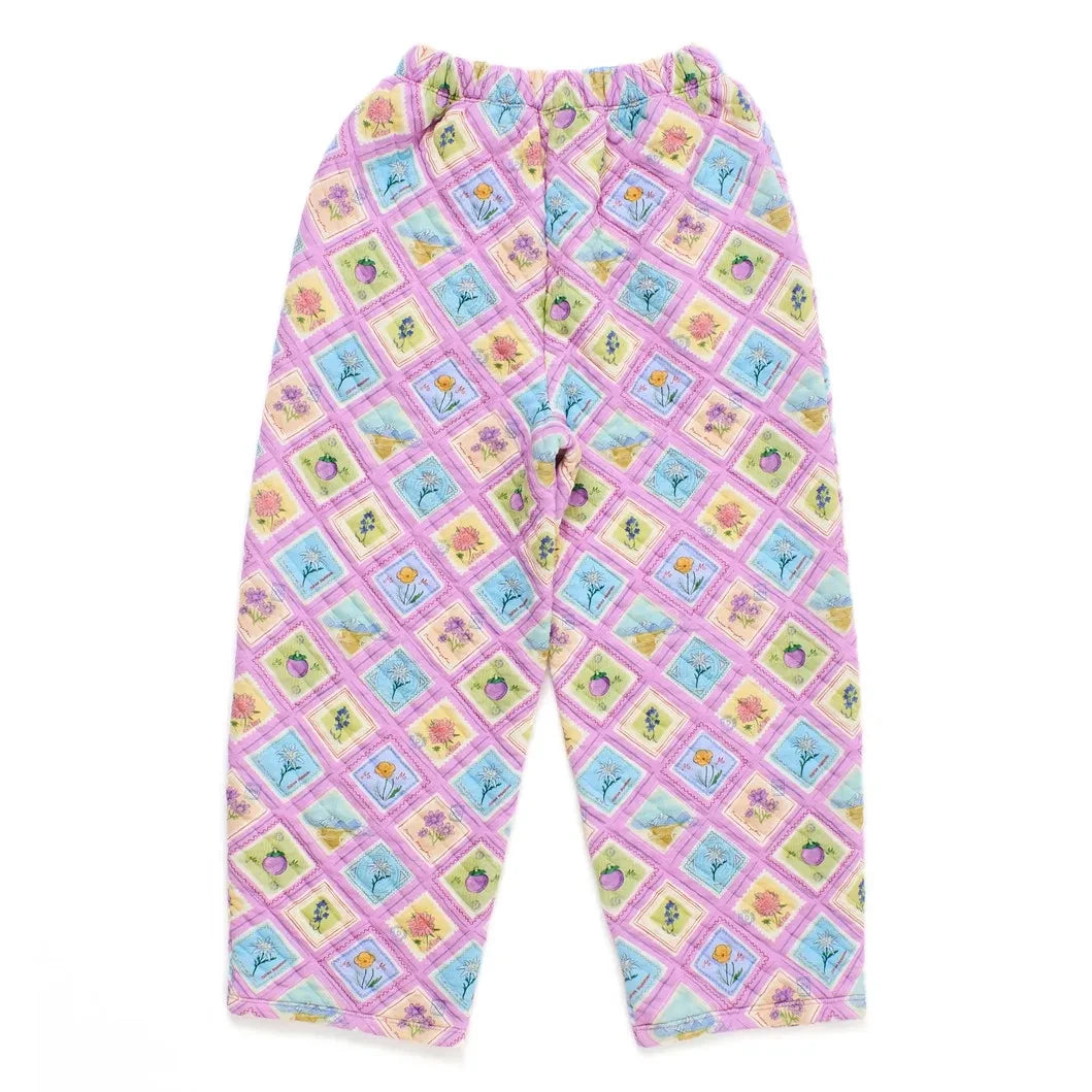 Maison Mangostan - Stamps Kapitone Pantolon | Lila
