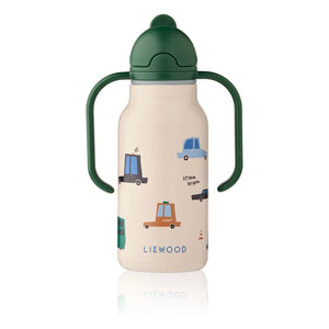 Liewood - Kimmie Paslanmaz Çelik Su Şişesi - 250 ml | Cars/Sandy