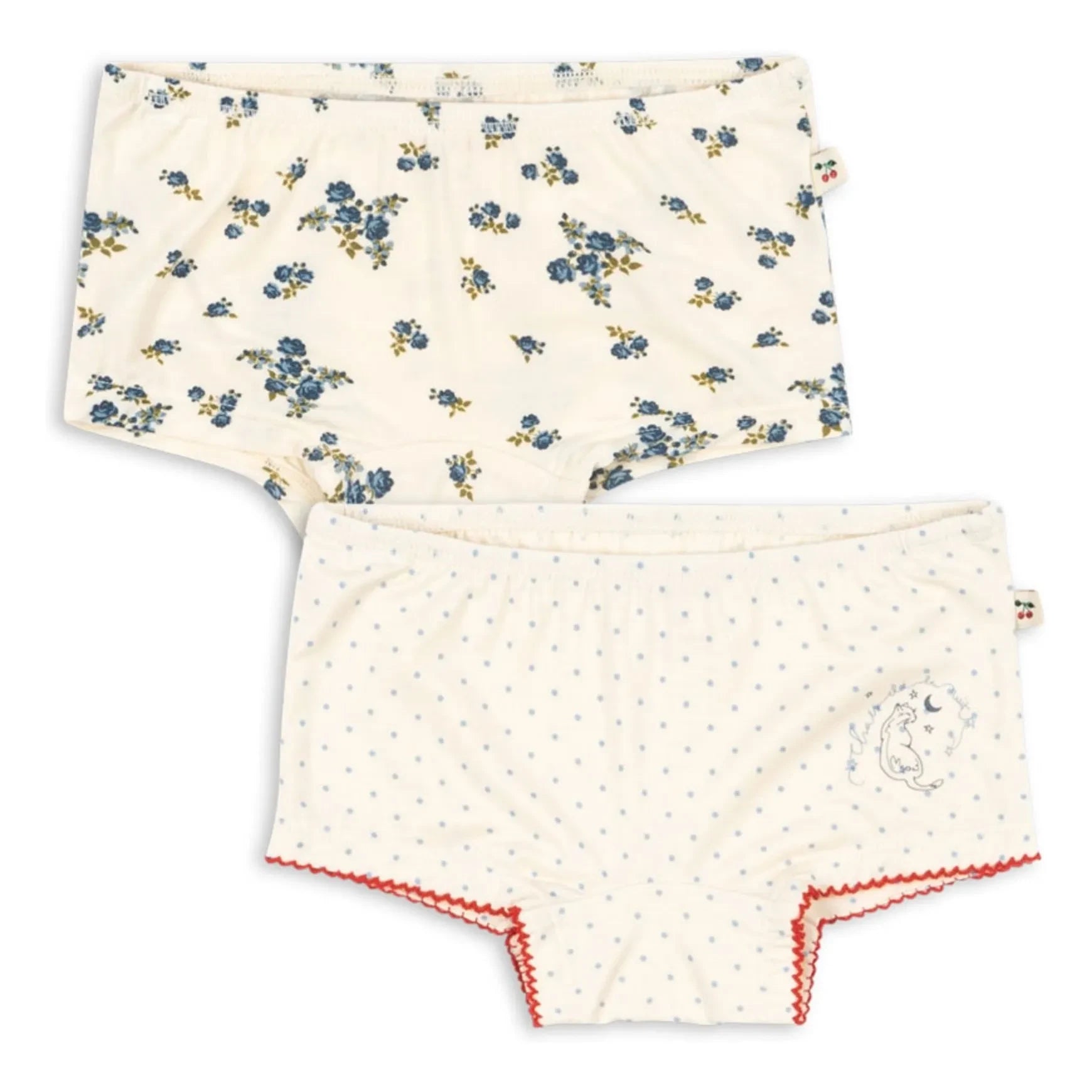 Konges Sløjd - 2er-Pack Mimmi Hipster Pois Modal | Ecru