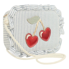 Mimi & Lula - Gestreifte Kirschtasche | Blau